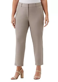 Plus Straight Leg Ankle Pants