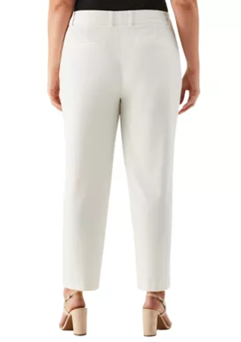 Plus Straight Leg Ankle Pants