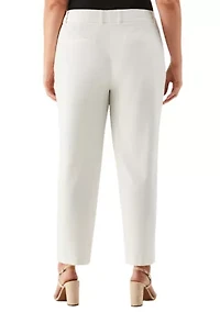 Plus Straight Leg Ankle Pants