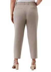 Plus Straight Leg Ankle Pants