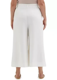 Plus Wide Culotte Pants