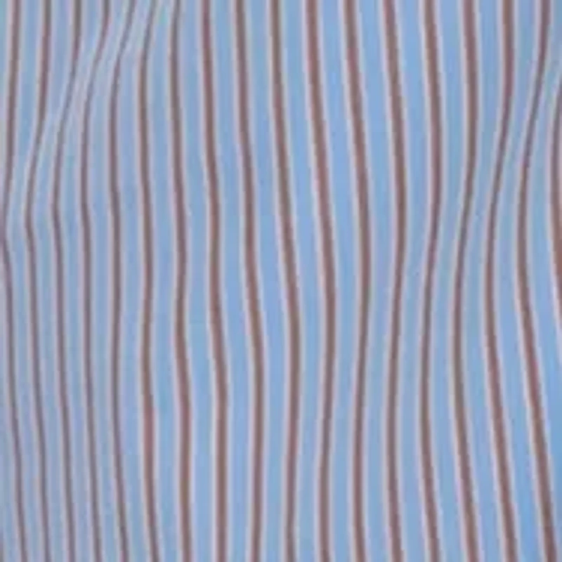 Plus Striped Tied Long Sleeve Shirtdress