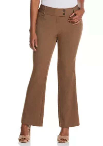 Petite Curvy Fit Bootcut Pants