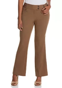 Petite Curvy Fit Bootcut Pants