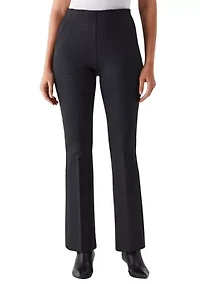 Petite Printed Modern Bootcut Ponte Pants