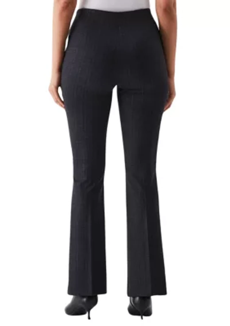 Petite Printed Modern Bootcut Ponte Pants