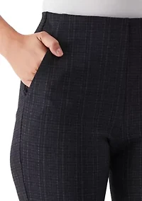 Petite Printed Modern Bootcut Ponte Pants