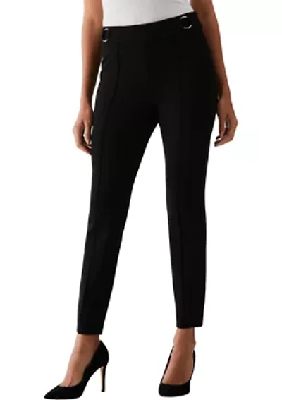 Petite Slim Leg Ankle Pants with Hardware