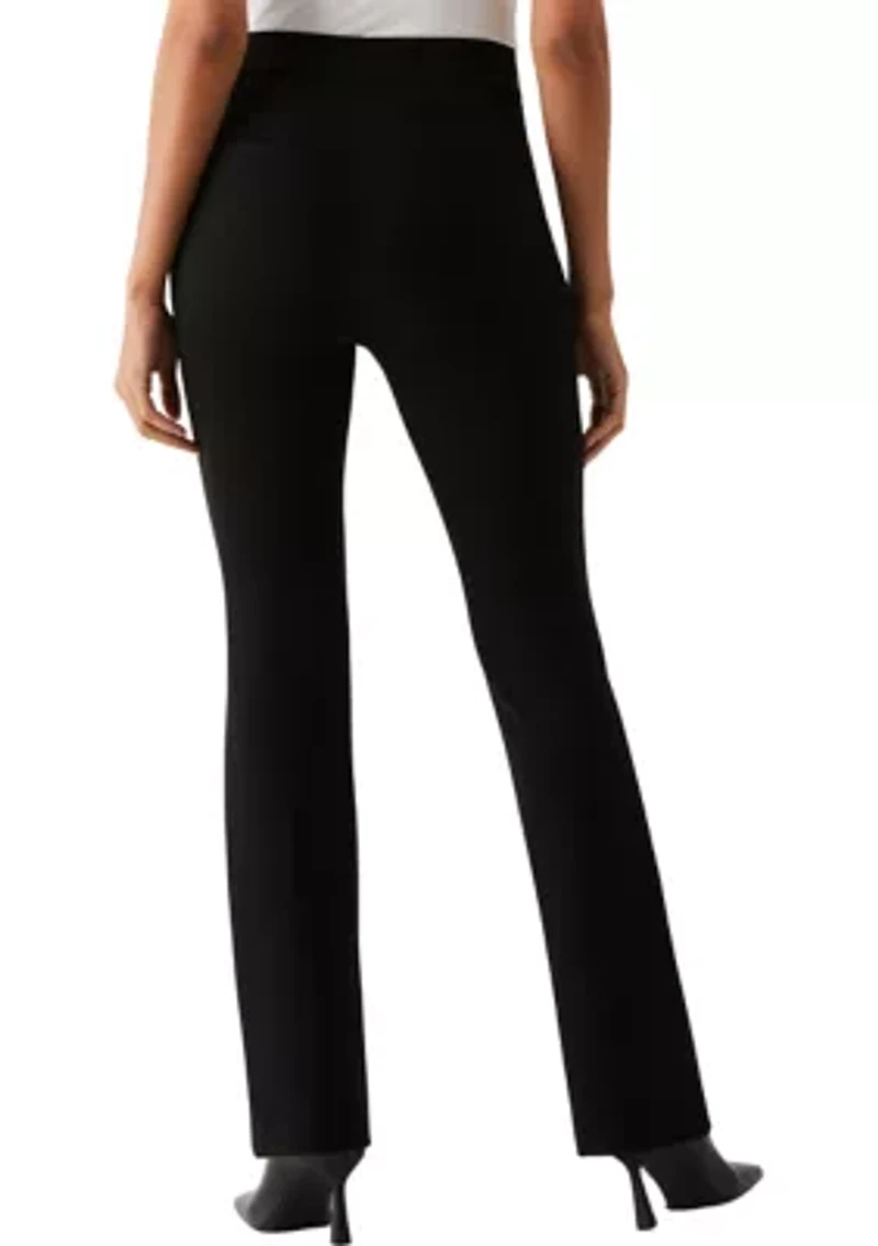 Petite Short Length Boot Cut Pull-On Pants