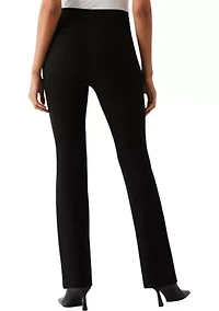 Petite Short Length Boot Cut Pull-On Pants