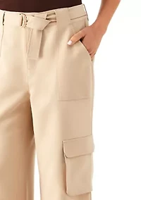 Petite Wide Leg Cargo Pants