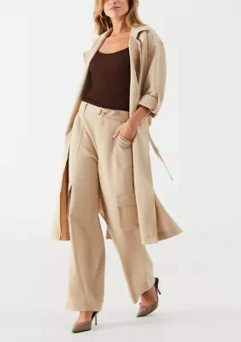Petite Wide Leg Cargo Pants