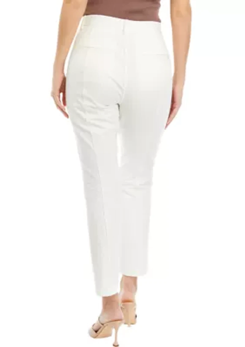 Petite Seamed Ankle Pants