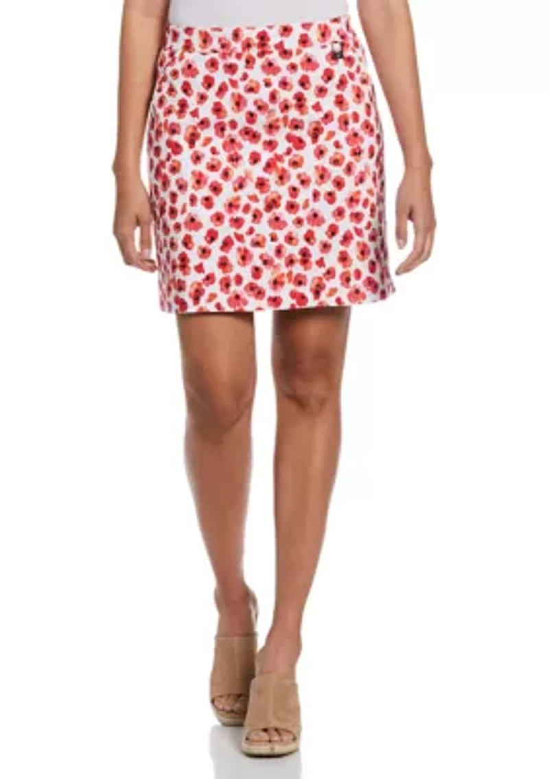 Petite Printed Mini Skort