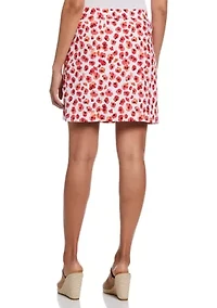Petite Printed Mini Skort