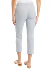 Petite Striped Straight Leg Pants