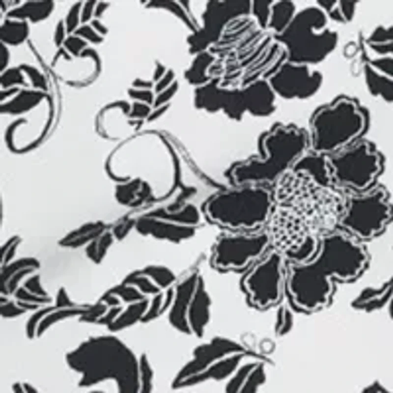 Petite Floral Print Rivet Detail Pull On Capri Pants