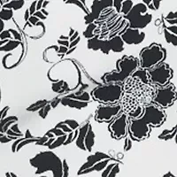 Petite Floral Print Rivet Detail Pull On Capri Pants