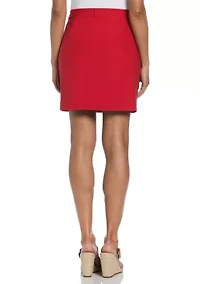 Petite Faux Fly Skort