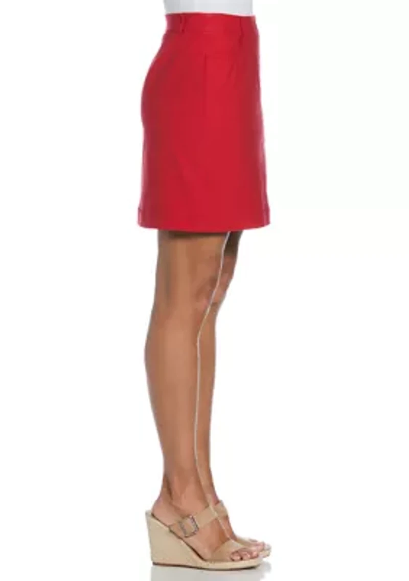 Petite Faux Fly Skort