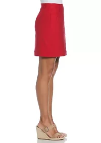 Petite Faux Fly Skort