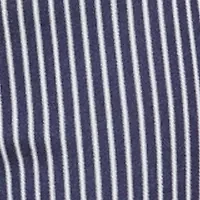 Petite Navy Stripe Back Yoke Pants