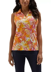 Petite Floral Sleeveless Top