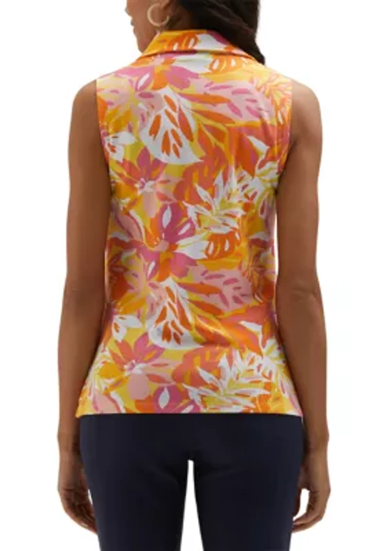 Petite Floral Sleeveless Top