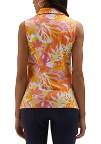 Petite Floral Sleeveless Top