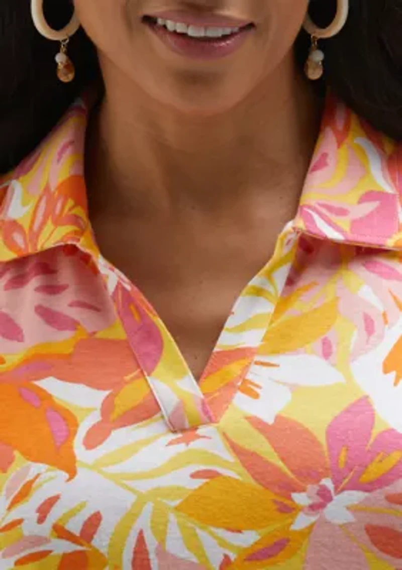 Petite Floral Sleeveless Top