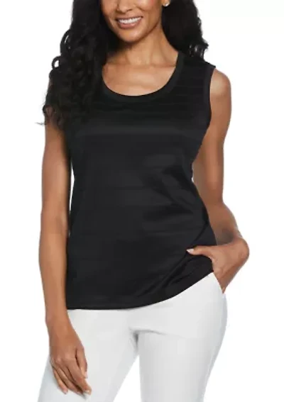 Petite Ottoman Knit Sleeveless Shell Top