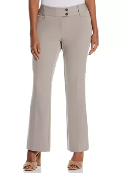 Gabardine Bootcut Pants - Curvy Fit