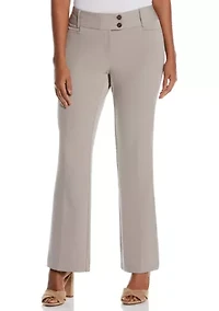 Gabardine Bootcut Pants - Curvy Fit