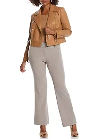Gabardine Bootcut Pants - Curvy Fit