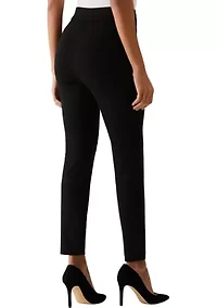 Women's Slim Leg Ankle Pants with Hardware