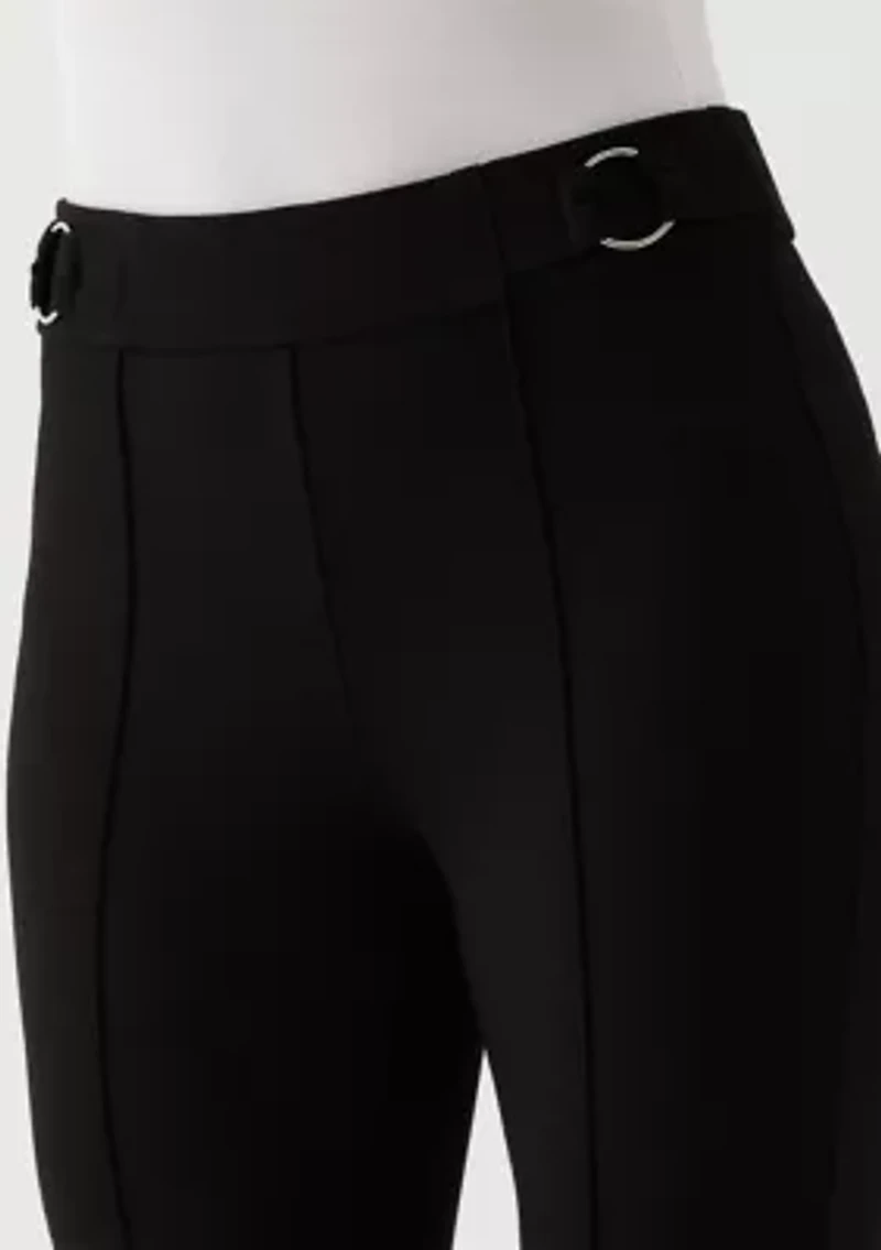 Women's Slim Leg Ankle Pants with Hardware