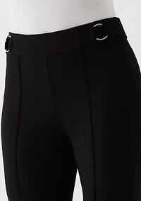 Women's Slim Leg Ankle Pants with Hardware