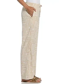 Women's Path Print Drawstring Pants