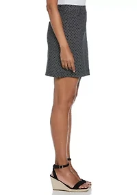 Women's Mosaic Print Welt Pocket Skort