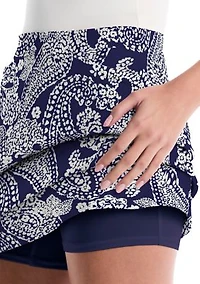 Women's L-Pocket Printed Skort