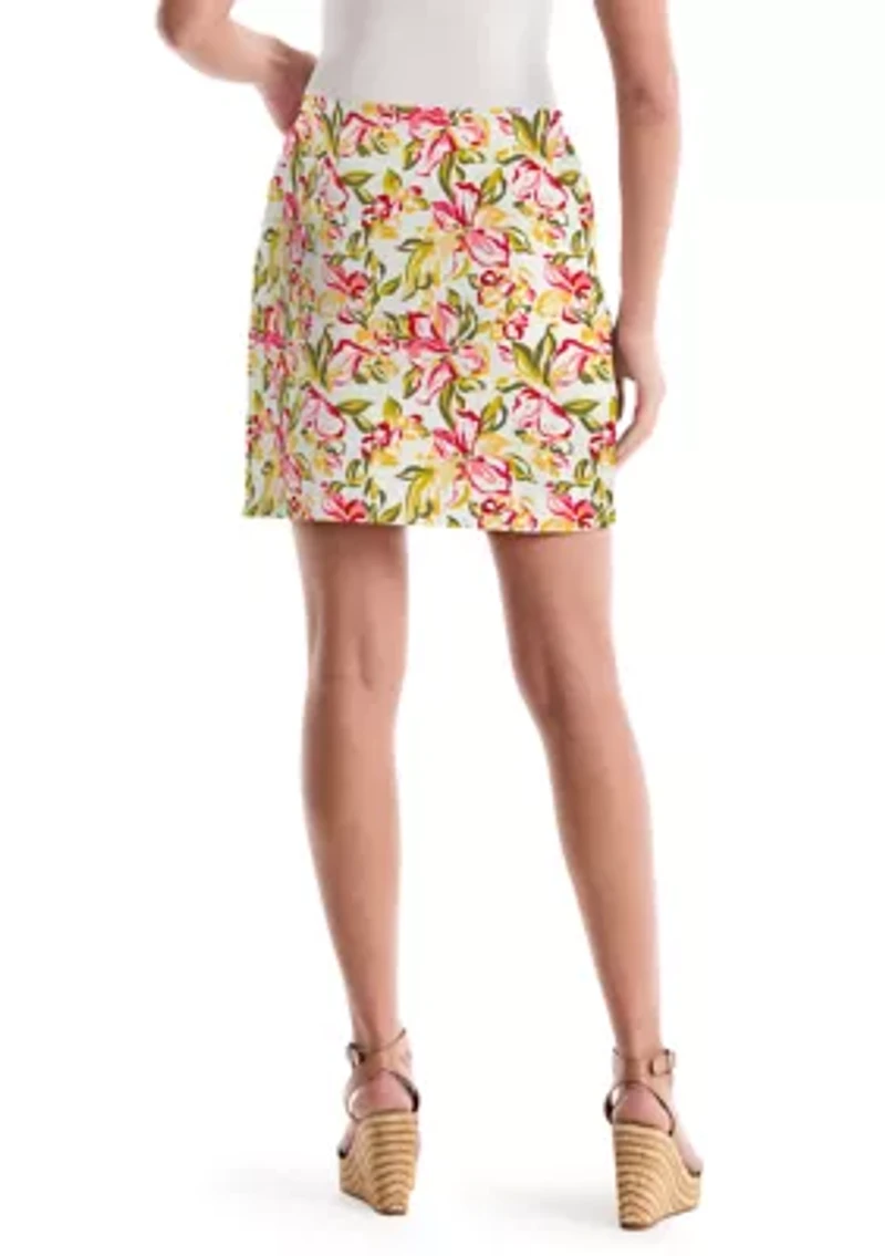 Women's High Rise Print Skort