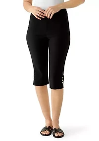 Women's Pull On Skimmer Pants with Rivets