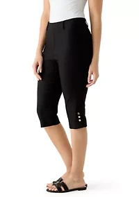 Women's Pull On Skimmer Pants with Rivets