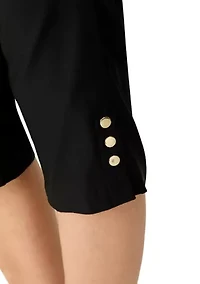 Women's Pull On Skimmer Pants with Rivets