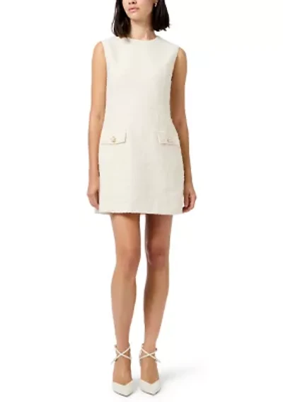 Structured Tweed Mini Dress