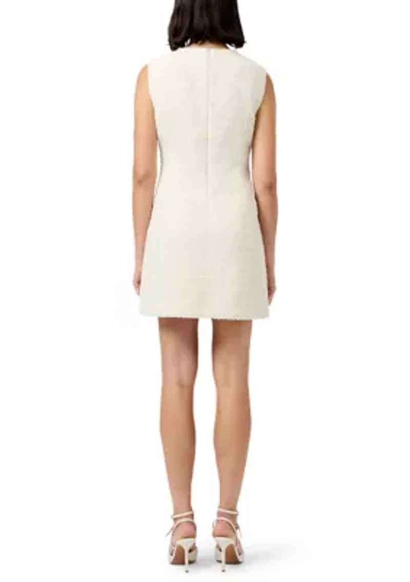 Structured Tweed Mini Dress