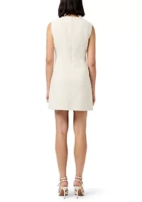 Structured Tweed Mini Dress