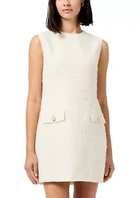 Structured Tweed Mini Dress