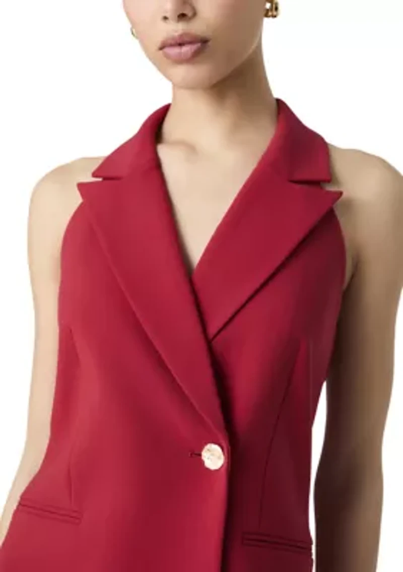 Whisper Halter Blazer Dress