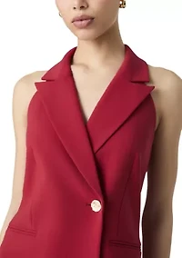 Whisper Halter Blazer Dress